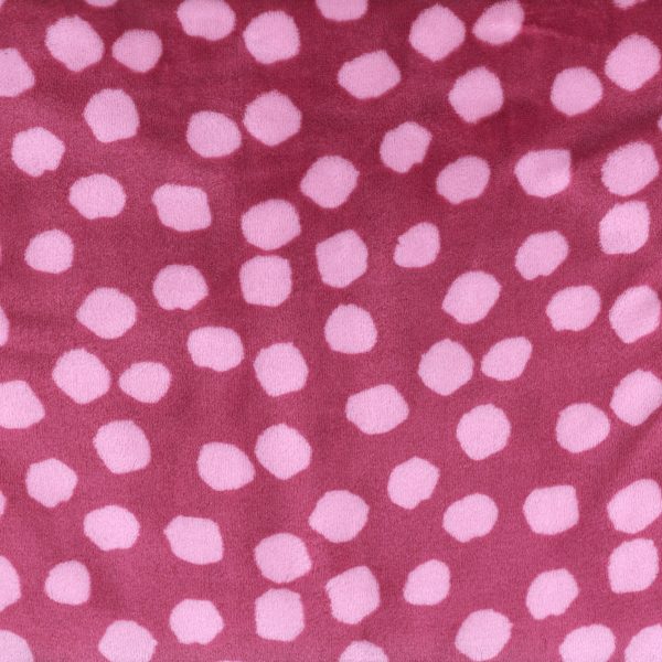 Plush polar - Pois - Rose