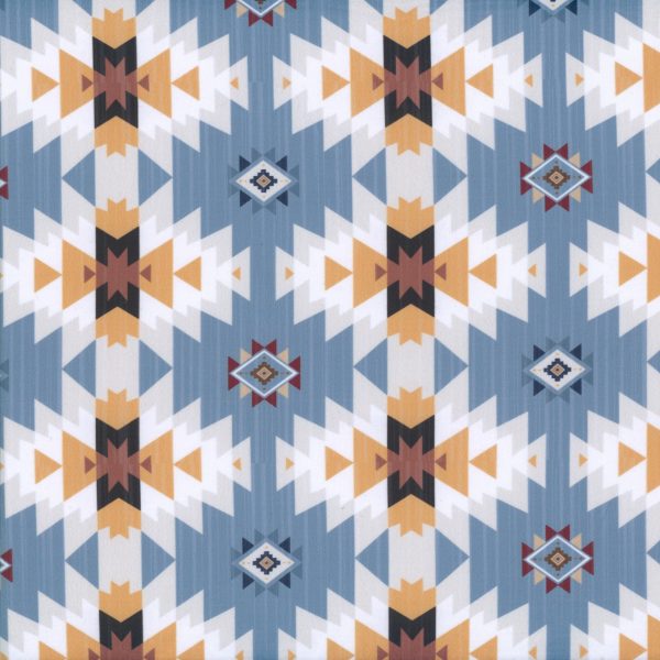 Tricot brossé - Inca - Aqua