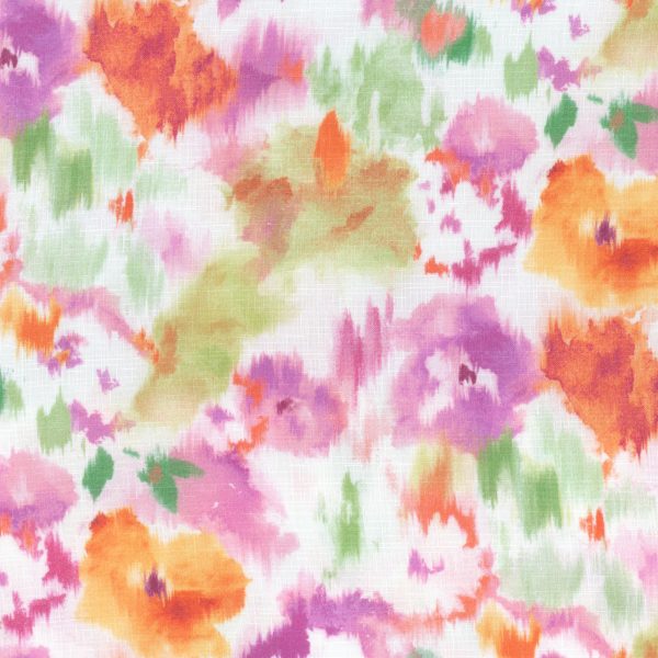 Fleurs aquarelle - Blanc