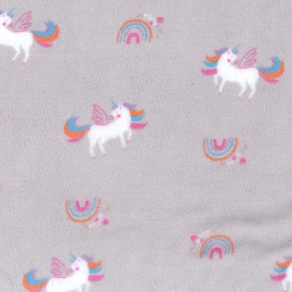 Licornes arc-en-ciel - Gris
