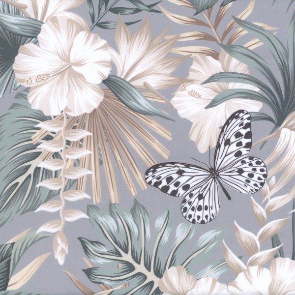 Papillons - Gris