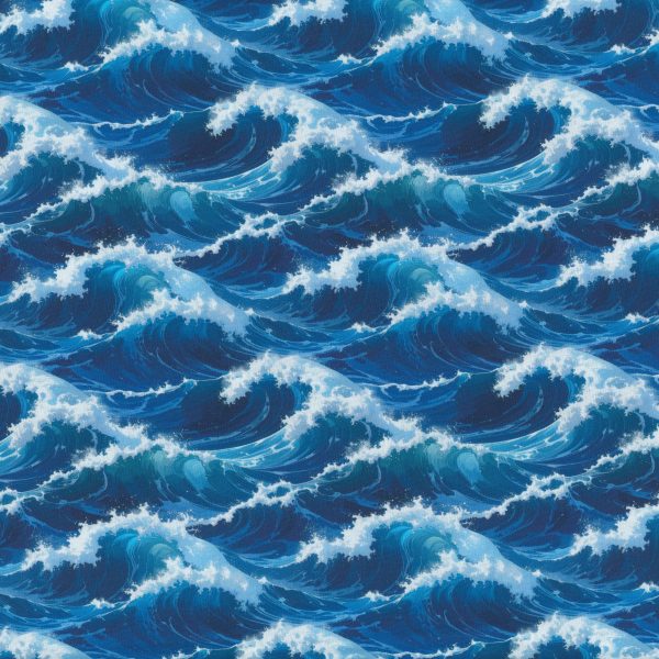 Crête d'ocean - Bleu